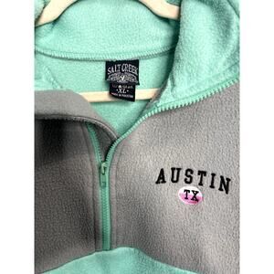 SALT CREEK XL AUSTIN TX Jacket LightWeight Jacket Aquamarine Zipper Western UT